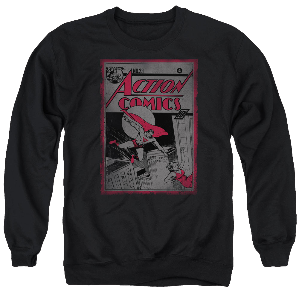 Superman Action Comics 23 - Men's Crewneck Sweatshirt Men's Crewneck Sweatshirt Superman   