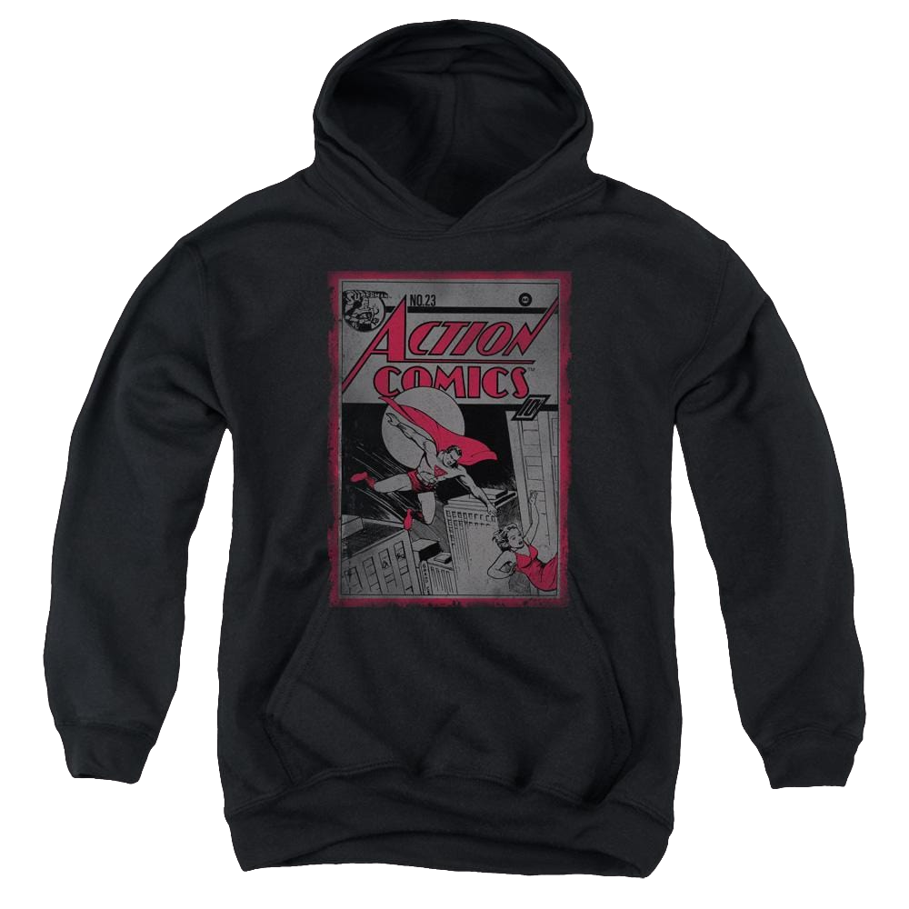 Superman Action Comics 23 - Youth Hoodie Youth Hoodie (Ages 8-12) Superman   