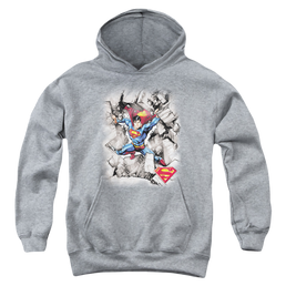 Superman Break Through - Youth Hoodie Youth Hoodie (Ages 8-12) Superman   