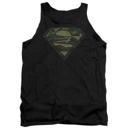 Superman Camo Logo Distressed - Men's Tank Top Men's Tank Superman   