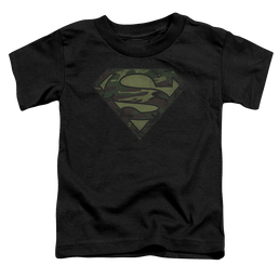 Superman Camo Logo Distressed - Toddler T-Shirt Toddler T-Shirt Superman   