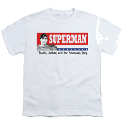 Superman Superman For President - Youth T-Shirt Youth T-Shirt (Ages 8-12) Superman   