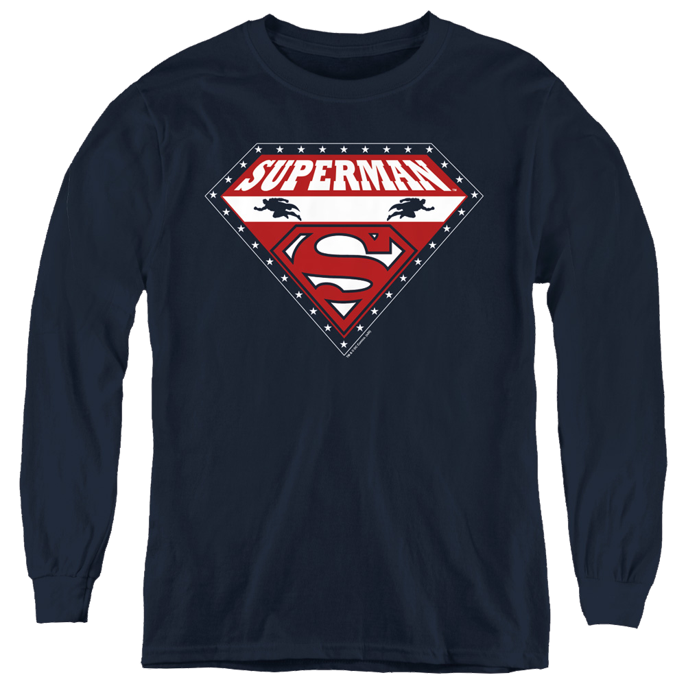 Superman Superman For President - Youth Long Sleeve T-Shirt Youth Long Sleeve T-Shirt Superman   