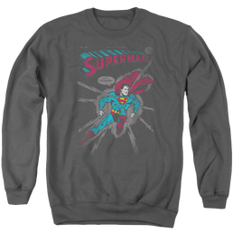 Superman It Tickles - Men's Crewneck Sweatshirt Men's Crewneck Sweatshirt Superman   