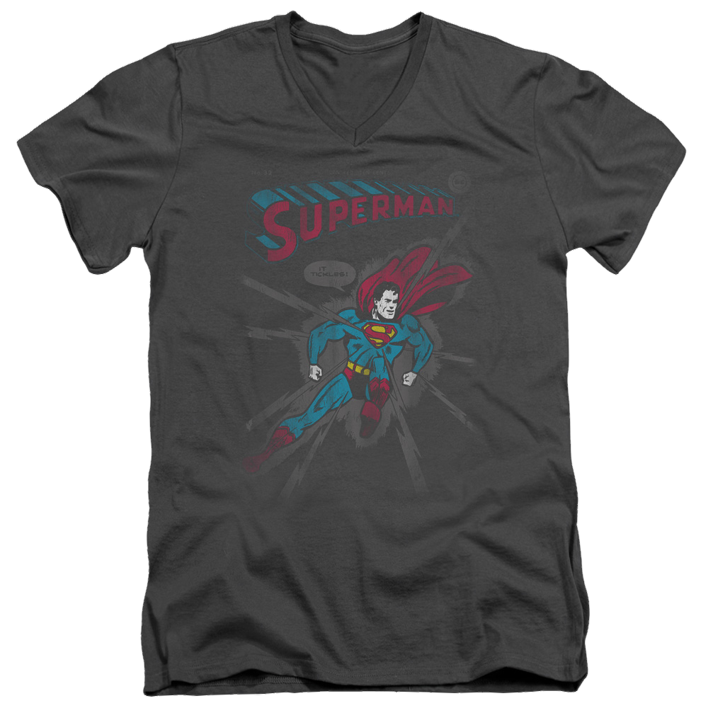 Superman It Tickles - Men's V-Neck T-Shirt Men's V-Neck T-Shirt Superman   