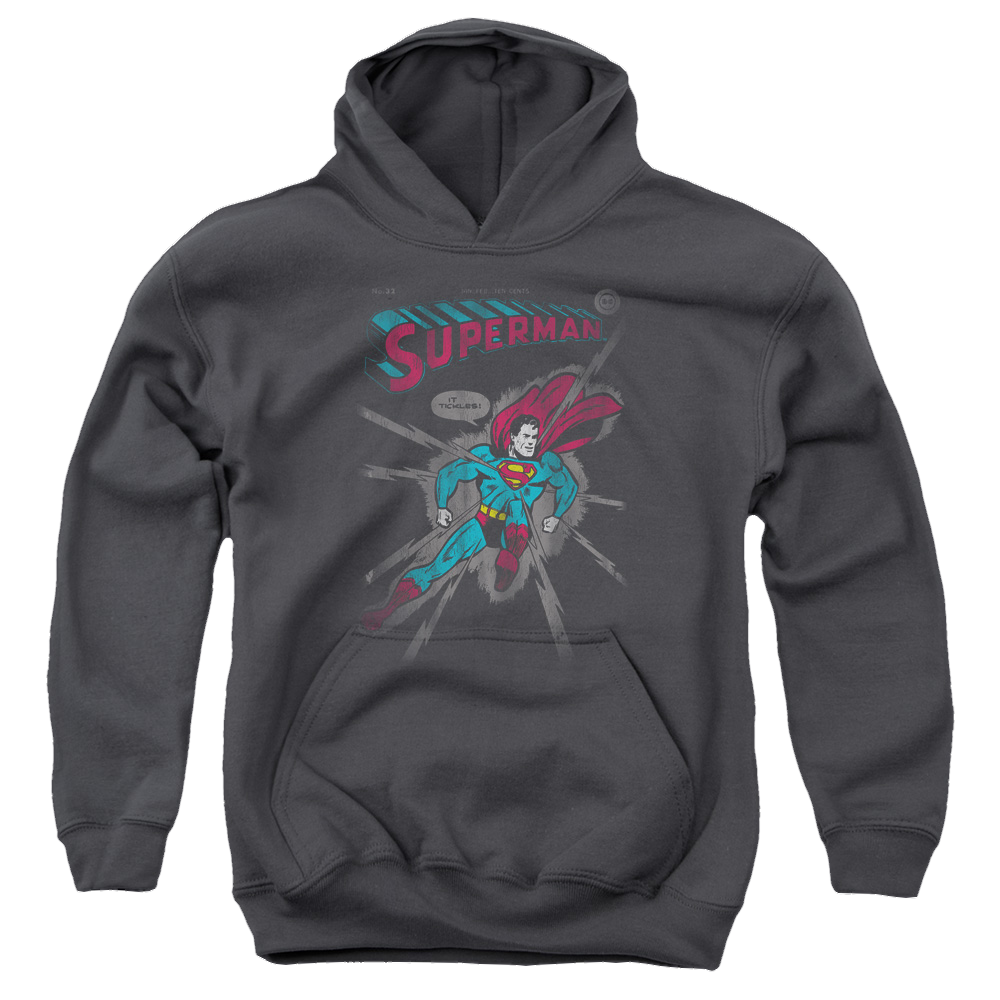 Superman It Tickles - Youth Hoodie Youth Hoodie (Ages 8-12) Superman   