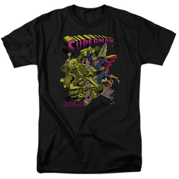 Superman Versus Metallo Blacklight - Men's Regular Fit T-Shirt Men's Regular Fit T-Shirt Superman   