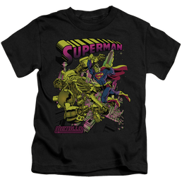 Superman Versus Metallo Blacklight - Kid's T-Shirt Kid's T-Shirt (Ages 4-7) Superman   