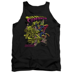 Superman Versus Metallo Blacklight - Men's Tank Top Men's Tank Superman   