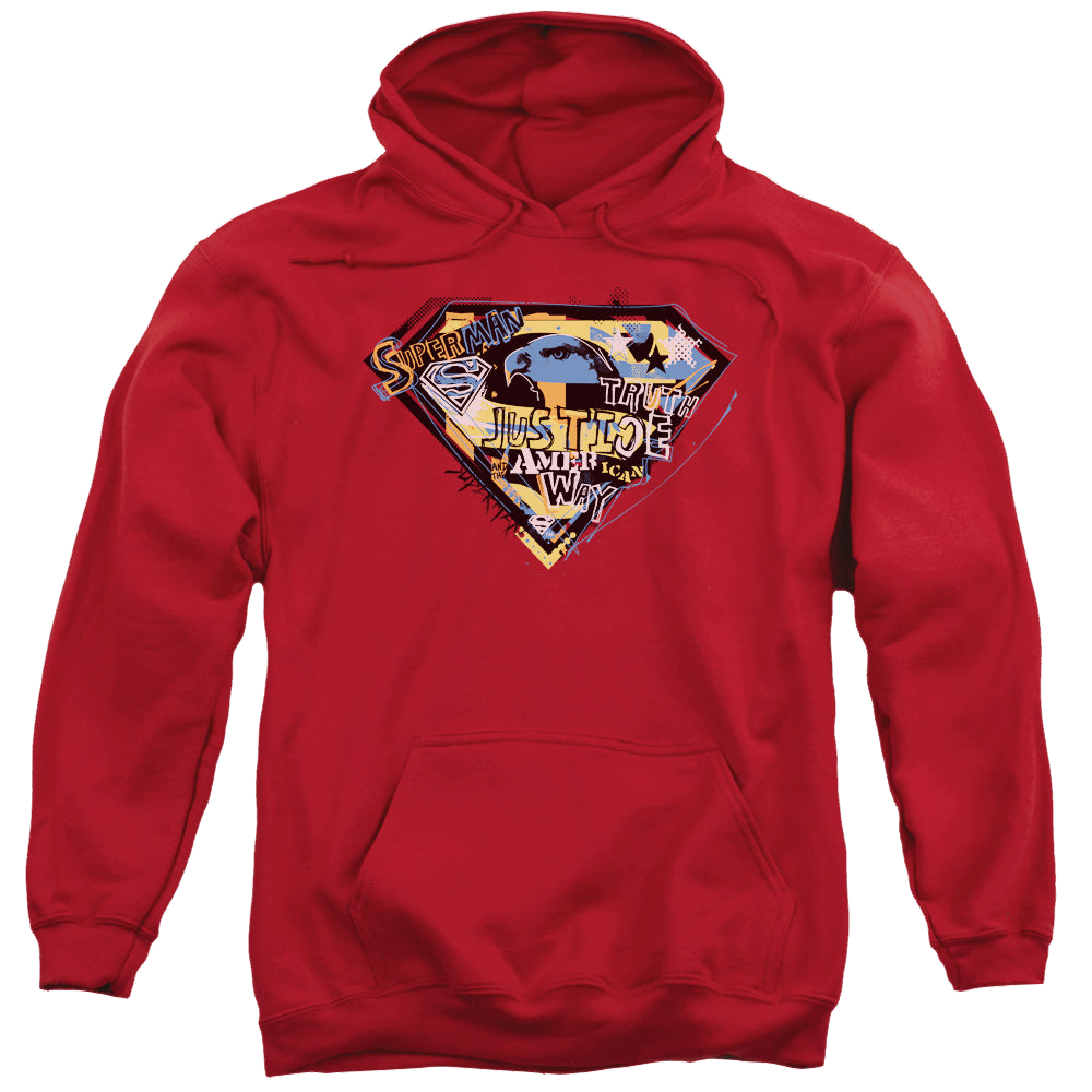 Superman American Way - Pullover Hoodie Pullover Hoodie Superman   