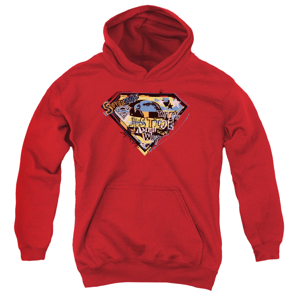 Superman American Way - Youth Hoodie Youth Hoodie (Ages 8-12) Superman   