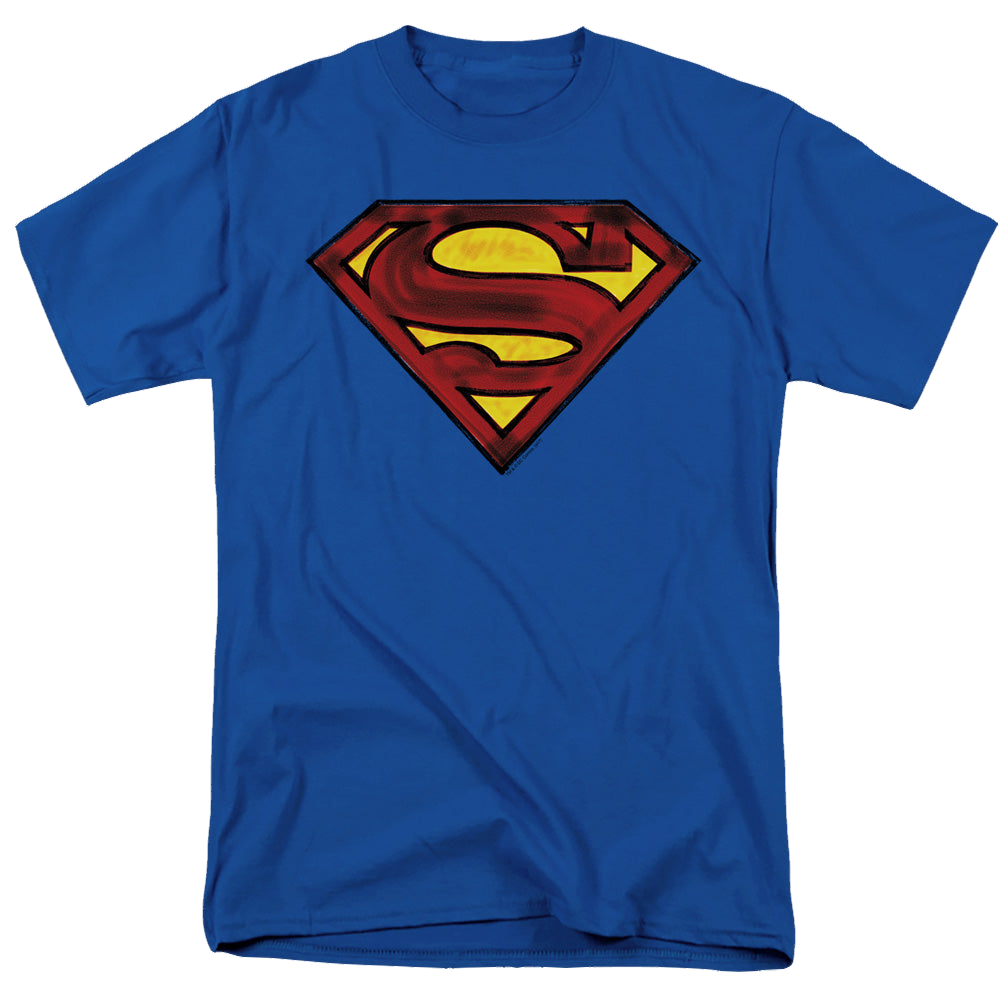 Superman Charcoal Shield - Men's Regular Fit T-Shirt Men's Regular Fit T-Shirt Superman   