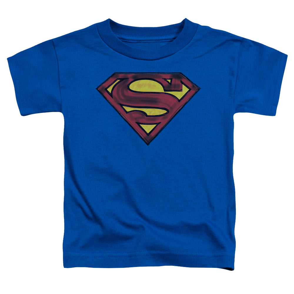 Superman Charcoal Shield - Toddler T-Shirt Toddler T-Shirt Superman   