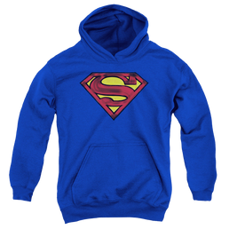 Superman Charcoal Shield - Youth Hoodie Youth Hoodie (Ages 8-12) Superman   