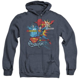 Superman Abilities - Heather Pullover Hoodie Heather Pullover Hoodie Superman   