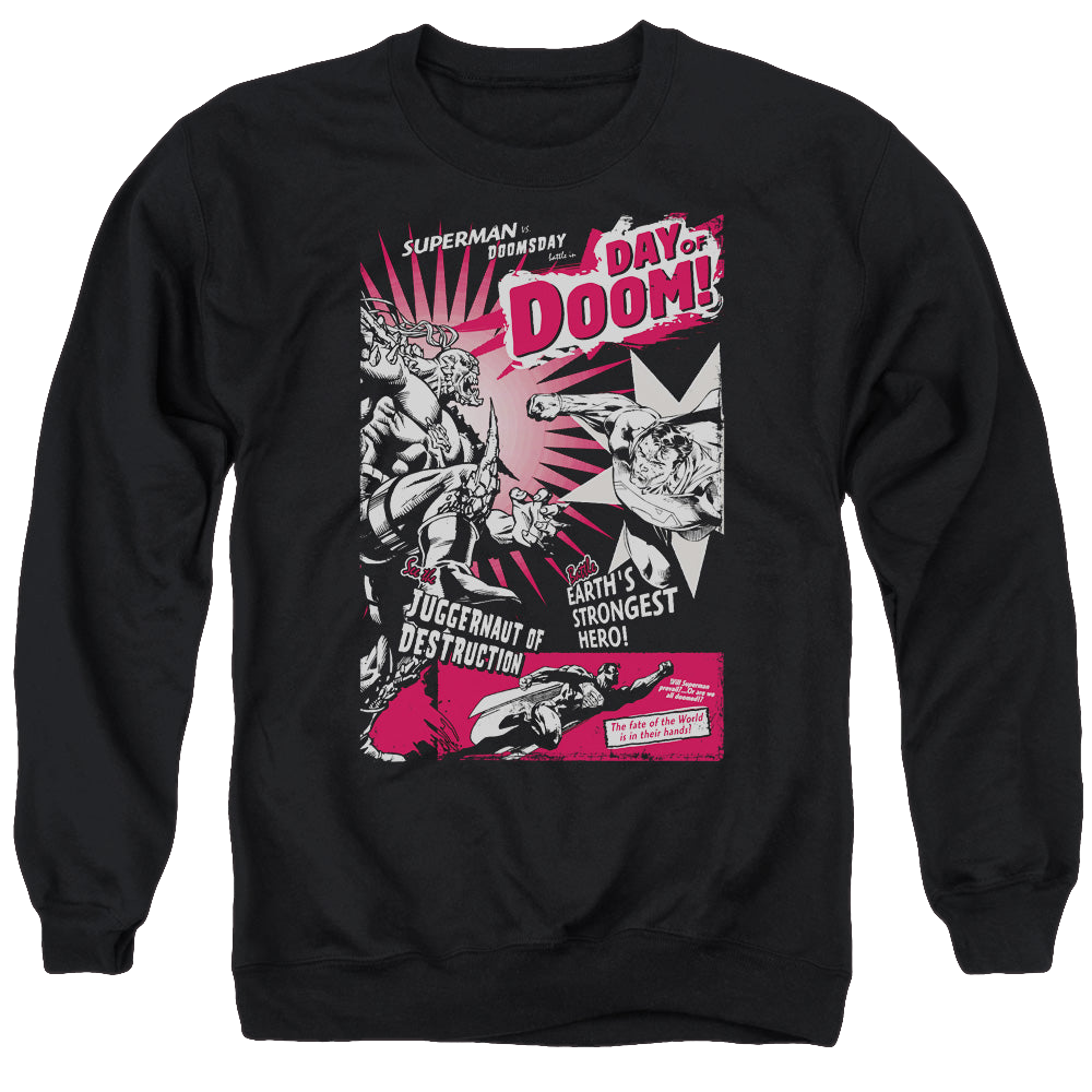 Superman Day Of Doom - Men's Crewneck Sweatshirt Men's Crewneck Sweatshirt Superman   