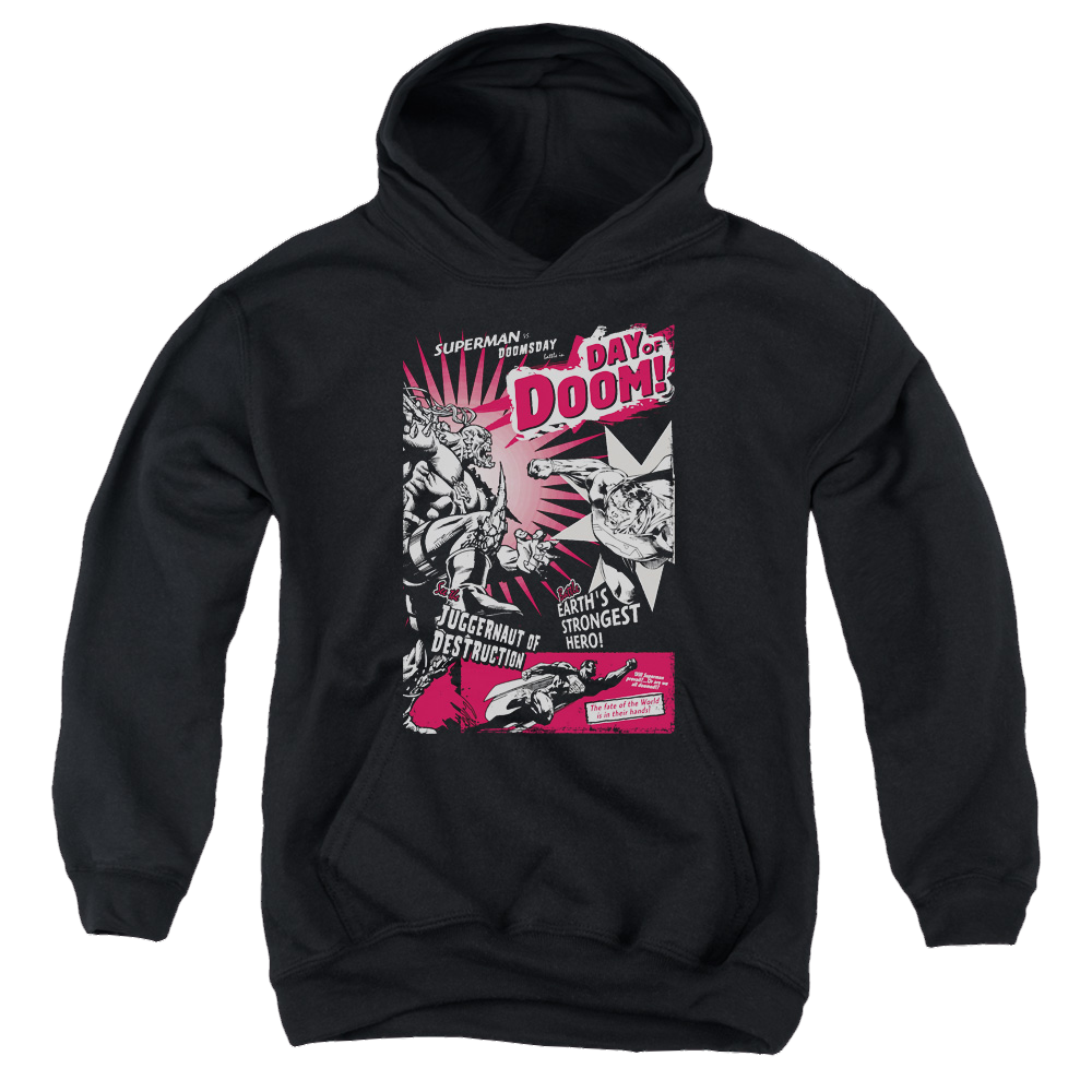 Superman Day Of Doom - Youth Hoodie Youth Hoodie (Ages 8-12) Superman   