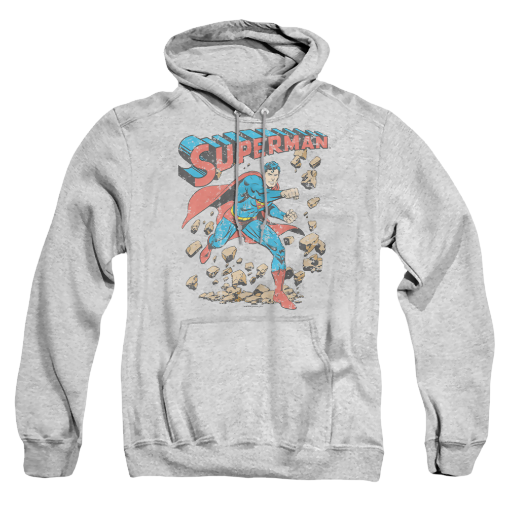 Superman Mad At Rocks - Pullover Hoodie Pullover Hoodie Superman   