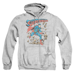 Superman Mad At Rocks - Pullover Hoodie Pullover Hoodie Superman   