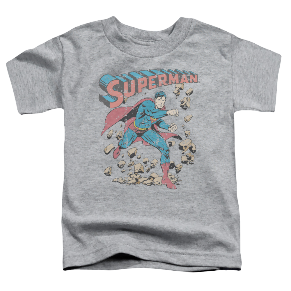 Superman Mad At Rocks - Kid's T-Shirt Kid's T-Shirt (Ages 4-7) Superman   
