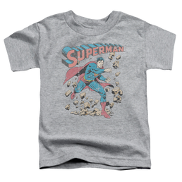 Superman Mad At Rocks - Kid's T-Shirt Kid's T-Shirt (Ages 4-7) Superman   