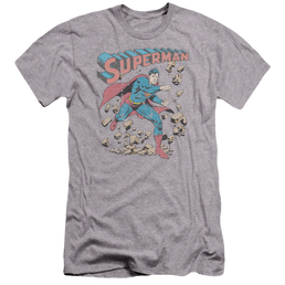 Superman Mad At Rocks - Men's Premium Slim Fit T-Shirt Men's Premium Slim Fit T-Shirt Superman   