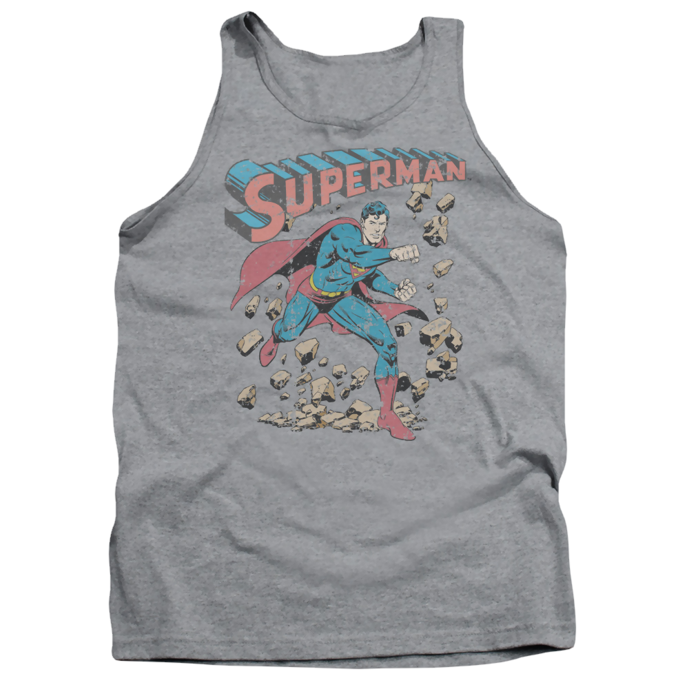 Superman Mad At Rocks - Men's Tank Top Men's Tank Superman   