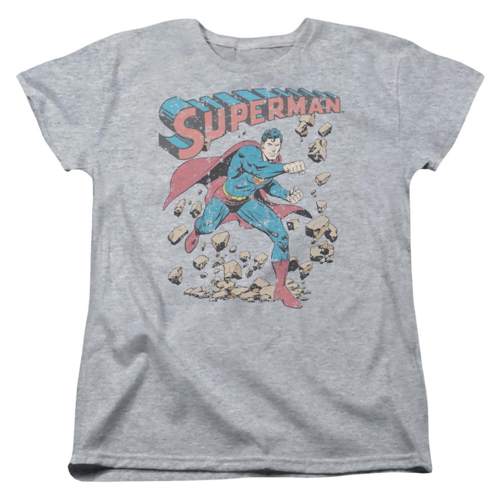 Superman Mad At Rocks - Women's T-Shirt Women's T-Shirt Superman   