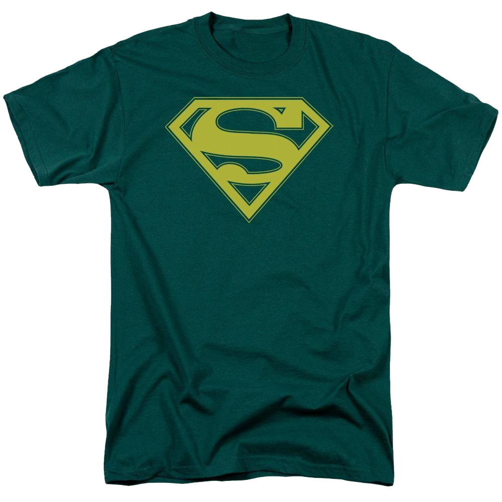 Superman Yellow & Green Shield - Men's Regular Fit T-Shirt Men's Regular Fit T-Shirt Superman   