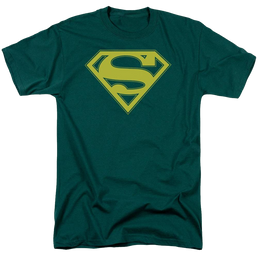 Superman Yellow & Green Shield - Men's Regular Fit T-Shirt Men's Regular Fit T-Shirt Superman   