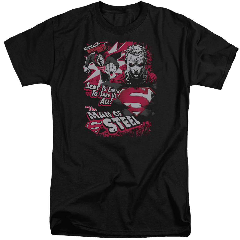 Superman Save Us All - Men's Tall Fit T-Shirt Men's Tall Fit T-Shirt Superman   