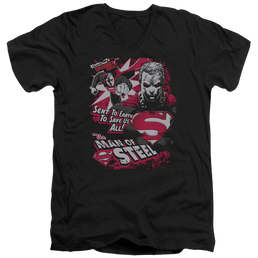 Superman Save Us All - Men's V-Neck T-Shirt Men's V-Neck T-Shirt Superman   