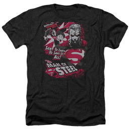 Superman Save Us All - Men's Heather T-Shirt Men's Heather T-Shirt Superman   