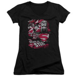 Superman Save Us All - Juniors V-Neck T-Shirt Juniors V-Neck T-Shirt Superman   