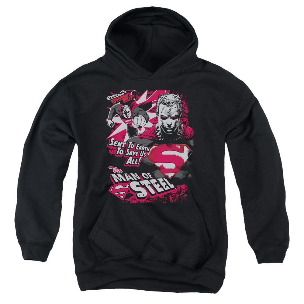 Superman Save Us All - Youth Hoodie Youth Hoodie (Ages 8-12) Superman   