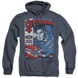 Superman Action Packed - Heather Pullover Hoodie Heather Pullover Hoodie Superman   