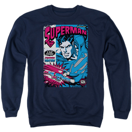 Superman Action Packed - Men's Crewneck Sweatshirt Men's Crewneck Sweatshirt Superman   