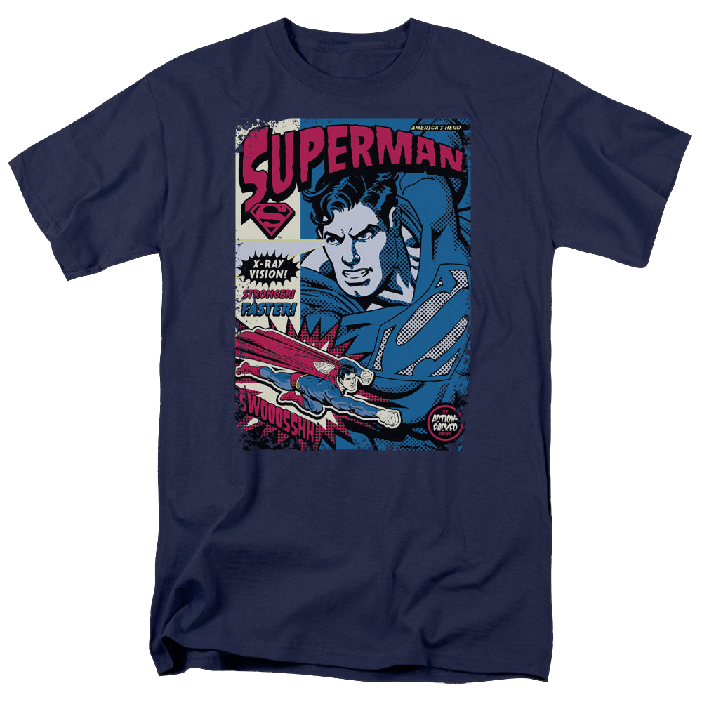 Superman Action Packed - Men's Regular Fit T-Shirt Men's Regular Fit T-Shirt Superman   