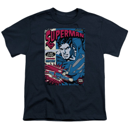 Superman Action Packed - Youth T-Shirt Youth T-Shirt (Ages 8-12) Superman   