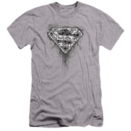 Superman Many Super Skulls - Men's Premium Slim Fit T-Shirt Men's Premium Slim Fit T-Shirt Superman   
