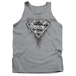 Superman Many Super Skulls - Men's Tank Top Men's Tank Superman   