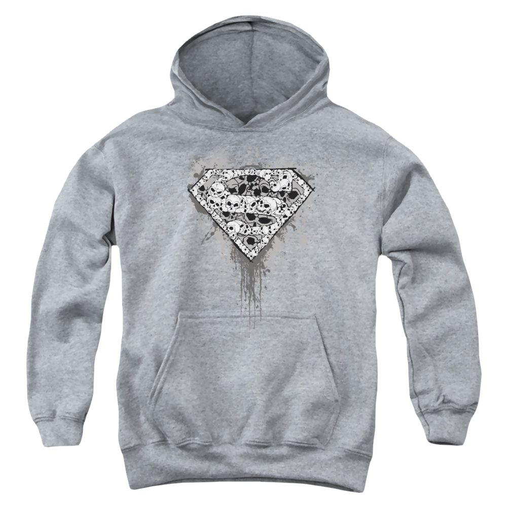Superman Many Super Skulls - Youth Hoodie Youth Hoodie (Ages 8-12) Superman   