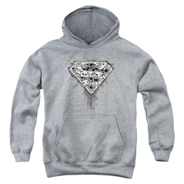 Superman Many Super Skulls - Youth Hoodie Youth Hoodie (Ages 8-12) Superman   