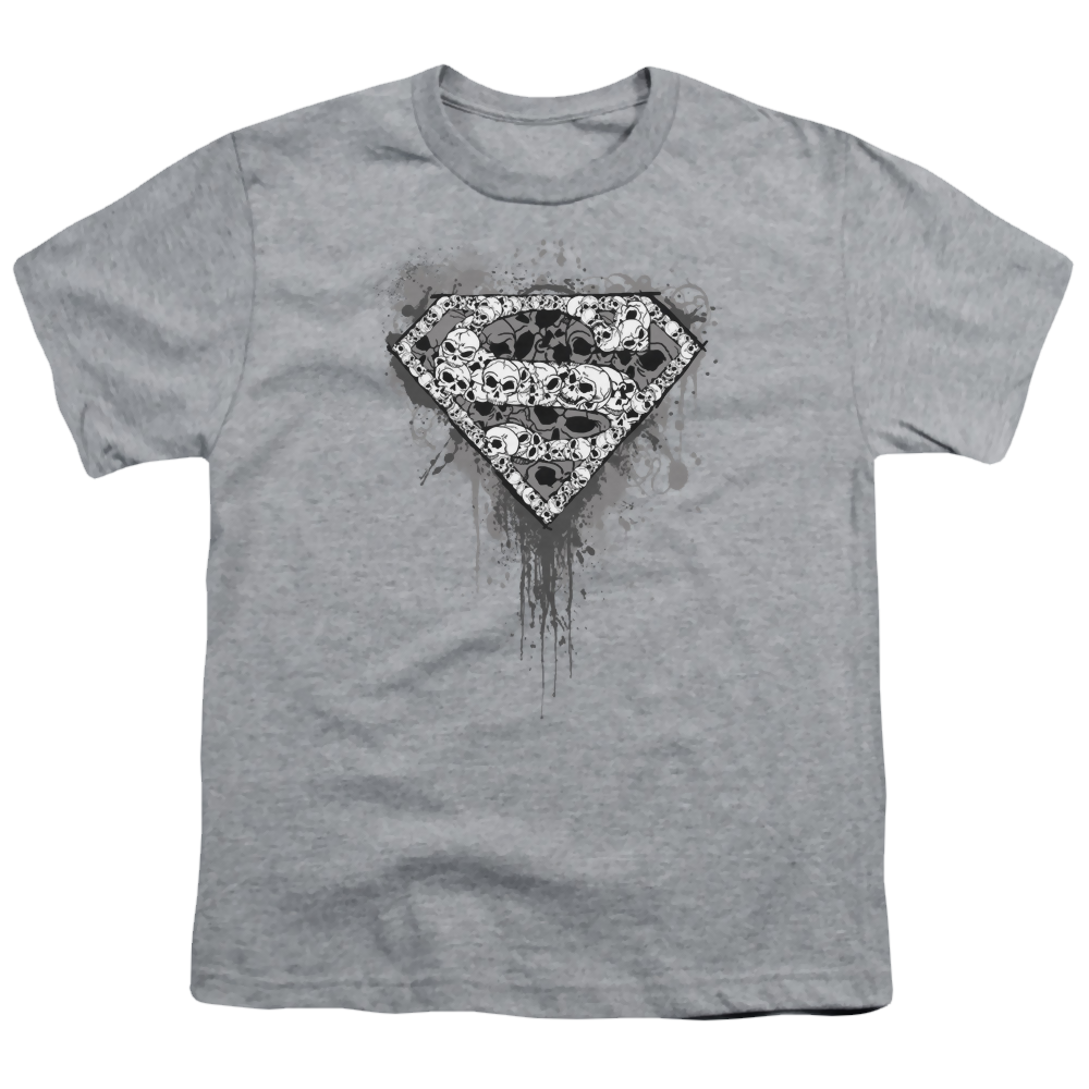 Superman Many Super Skulls - Youth T-Shirt Youth T-Shirt (Ages 8-12) Superman   