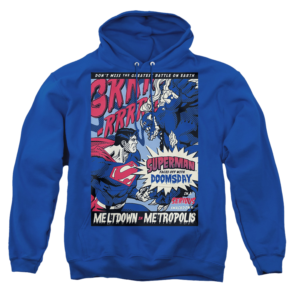 Superman Meltdown - Pullover Hoodie Pullover Hoodie Superman   