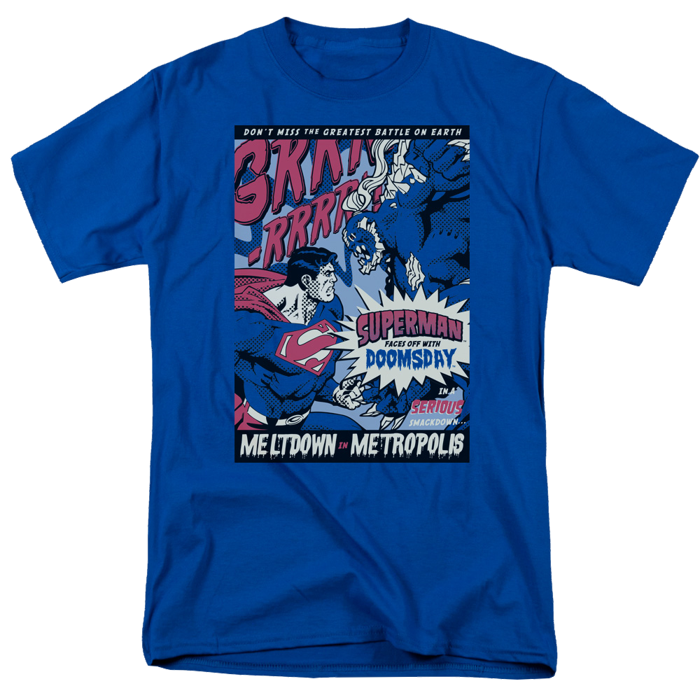Superman Meltdown - Men's Regular Fit T-Shirt Men's Regular Fit T-Shirt Superman   