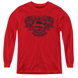 Superman Superman Dragon - Youth Long Sleeve T-Shirt Youth Long Sleeve T-Shirt Superman   