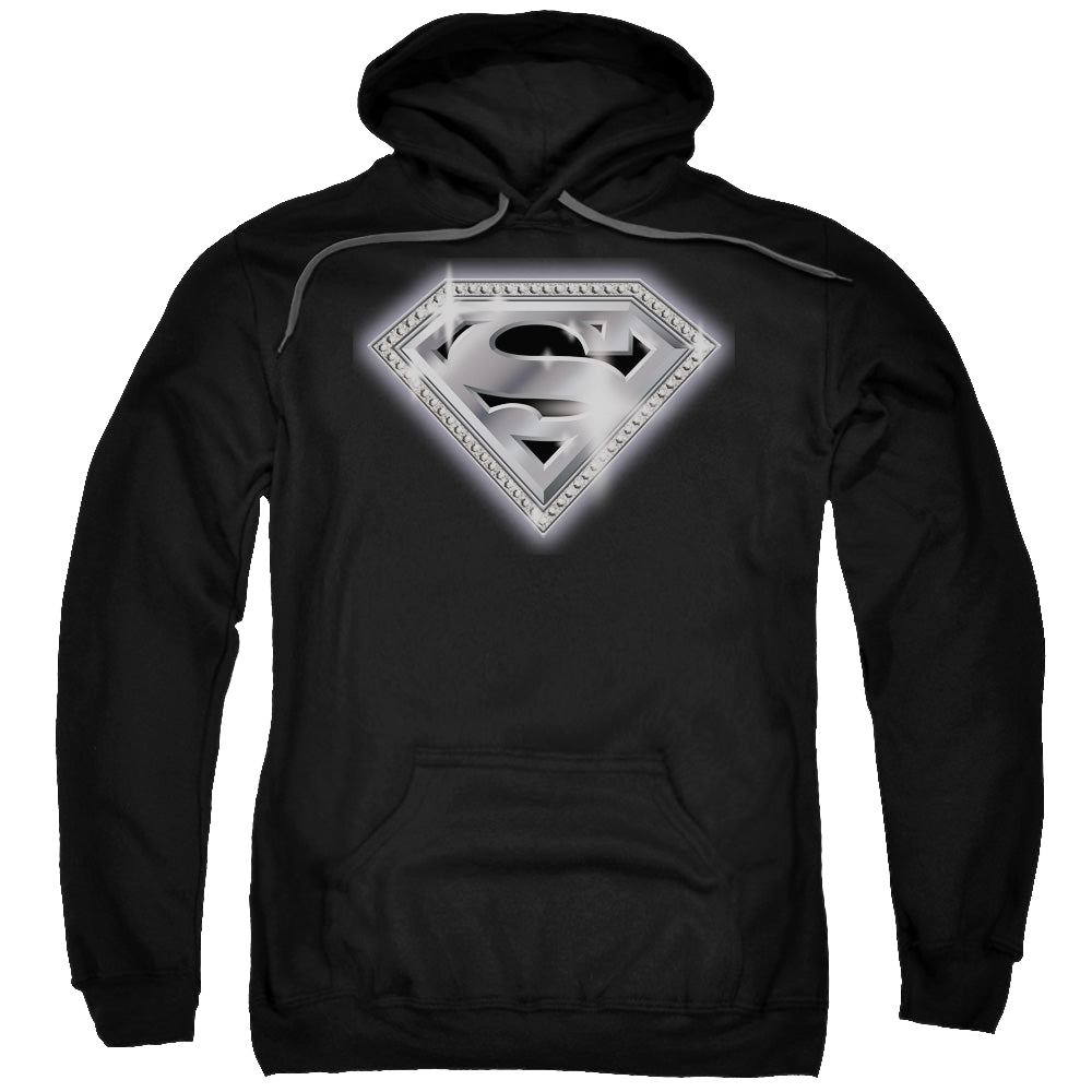 Superman Bling Shield - Pullover Hoodie Pullover Hoodie Superman   