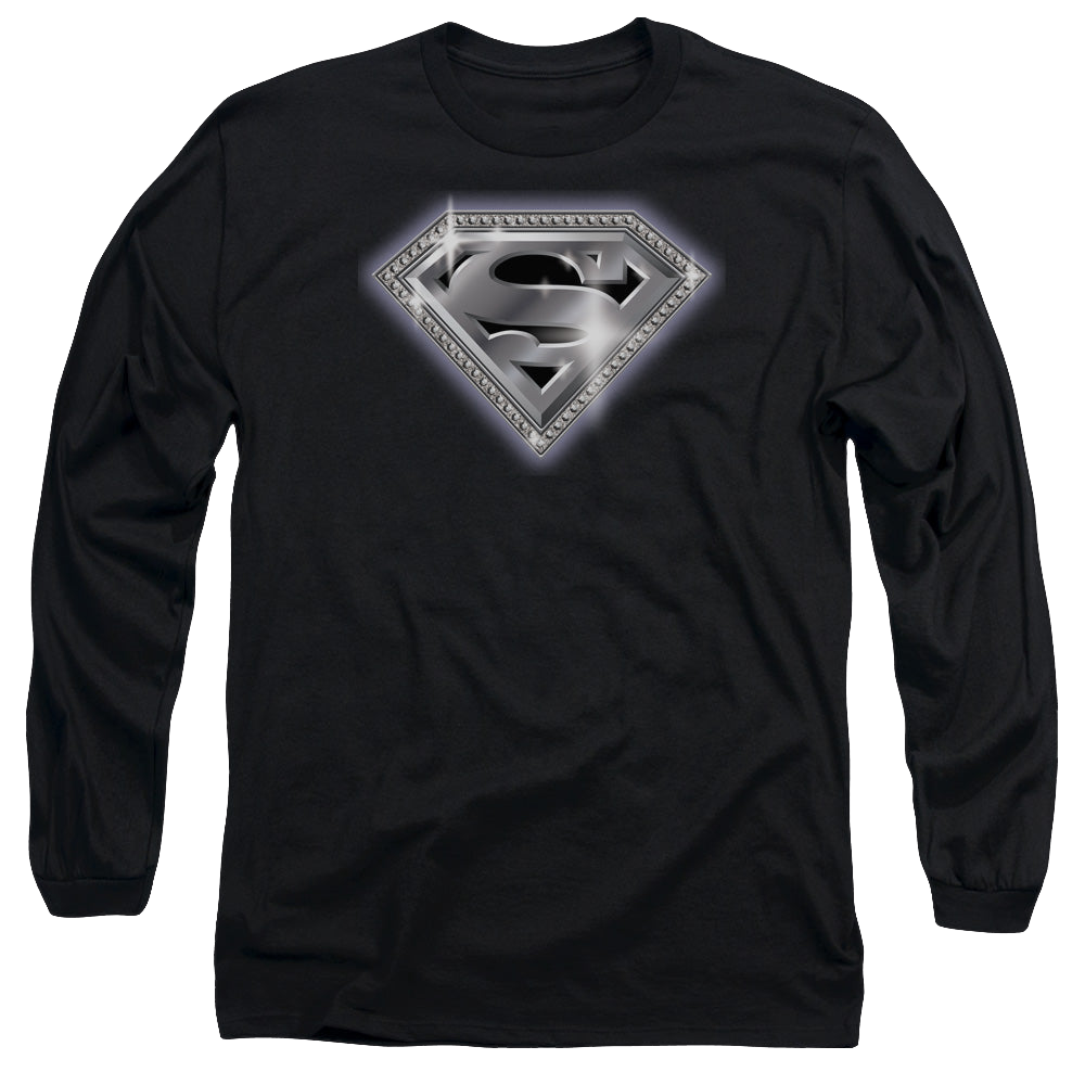 Superman Bling Shield - Men's Long Sleeve T-Shirt Men's Long Sleeve T-Shirt Superman   
