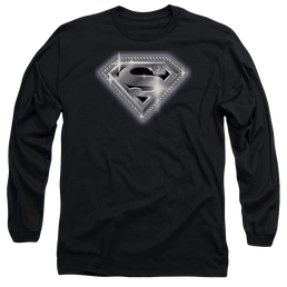 Superman Bling Shield - Men's Long Sleeve T-Shirt Men's Long Sleeve T-Shirt Superman   